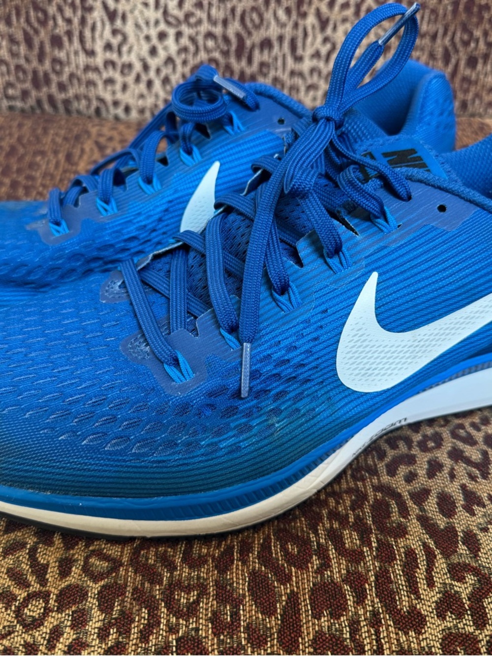 EUC Mens Nike Air Zoom Pegasus 34 Game Royal Blue Sneaker Shoes Size 11.5 - Picture 3 of 8